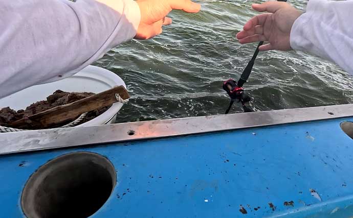 竿水没も即座に回収の奇跡！ 東京湾のアジカサゴリレー船で両本命を好捕【一之瀬丸】