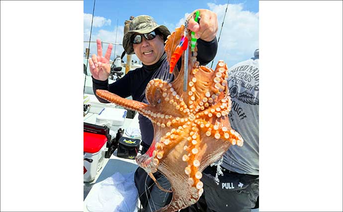 島原沖で1～2kgクラス交じりにマダコ好ヒット中！【船釣り最新情報5選・大分／熊本】