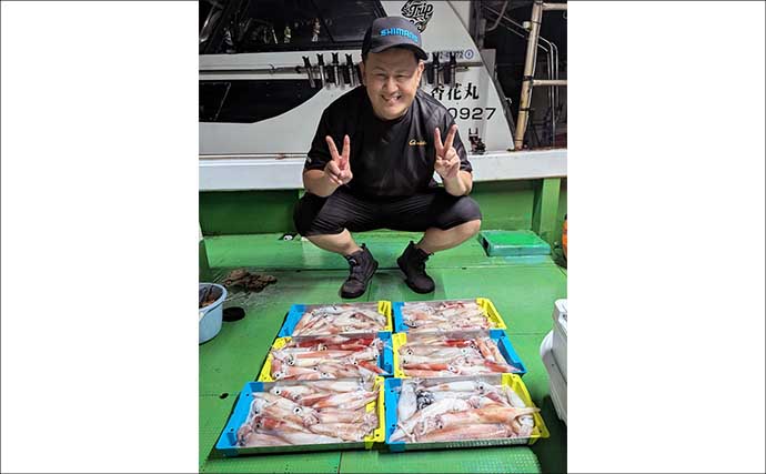 イカメタルでヤリイカ大型サイズゲットのチャンス！【夜焚きイカ釣り最新情報20選・福岡】