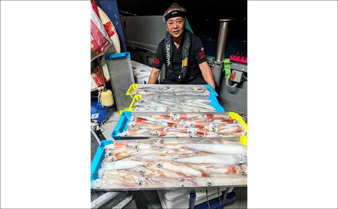 イカメタルでヤリイカ大型サイズゲットのチャンス！【夜焚きイカ釣り最新情報20選・福岡】