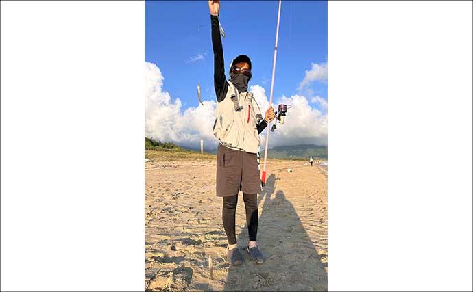 投げ釣り大会でシロギス7連掛け達成に満足【福岡】優勝者は総重量3kgオーバー！