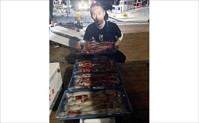 玄界灘でも響灘でもイカ三昧！夜焚きイカ釣り絶好調キープ【船釣り最新情報18選・福岡】