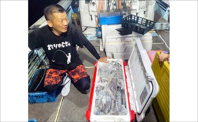 玄界灘でも響灘でもイカ三昧！夜焚きイカ釣り絶好調キープ【船釣り最新情報18選・福岡】