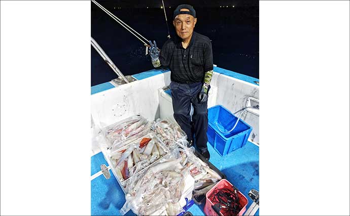 玄界灘でも響灘でもイカ三昧！夜焚きイカ釣り絶好調キープ【船釣り最新情報18選・福岡】