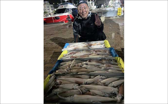 大型率高め！ヤリイカ爆釣継続中【夜焚きイカ最新釣果情報14選・福岡】
