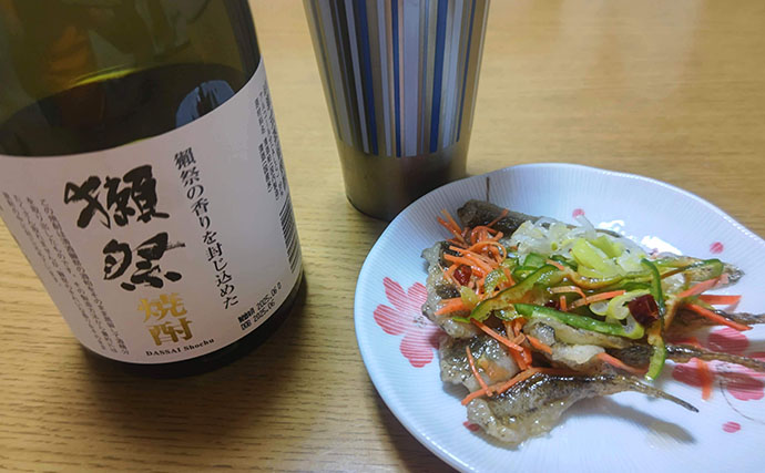 境川でのハゼ釣りで10cm級良型交じりにマハゼ67尾【千葉】南蛮漬けに舌鼓！