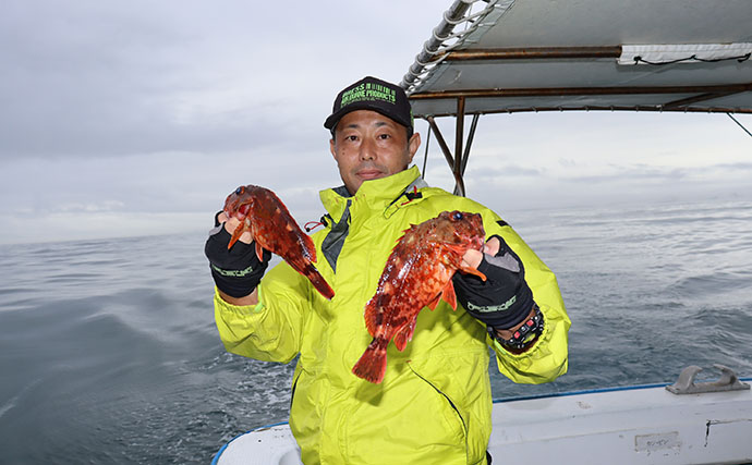 船カサゴ釣りで56尾【釣友丸・茨城】根掛かり恐れず底を攻める姿勢が釣果アップの秘訣！
