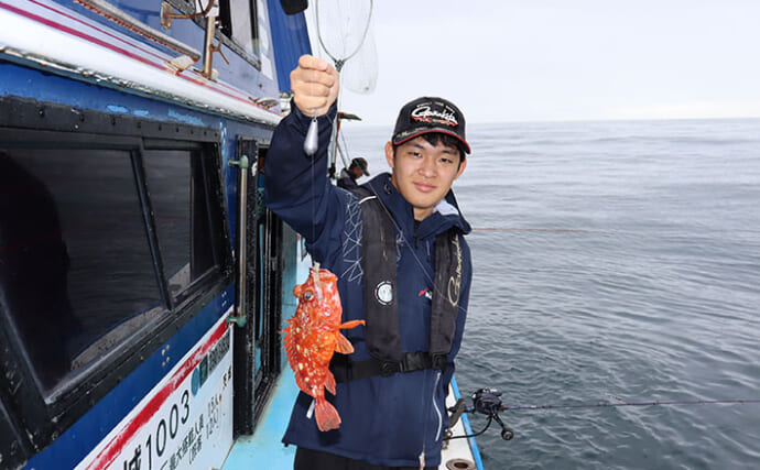 船カサゴ釣りで56尾【釣友丸・茨城】根掛かり恐れず底を攻める姿勢が釣果アップの秘訣！