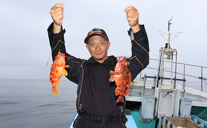 船カサゴ釣りで56尾【釣友丸・茨城】根掛かり恐れず底を攻める姿勢が釣果アップの秘訣！