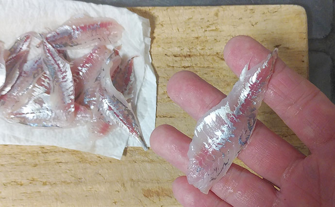 釣魚で作る「寿司」レシピ：豆アジのにぎり寿し　15cm前後のサイズが最適