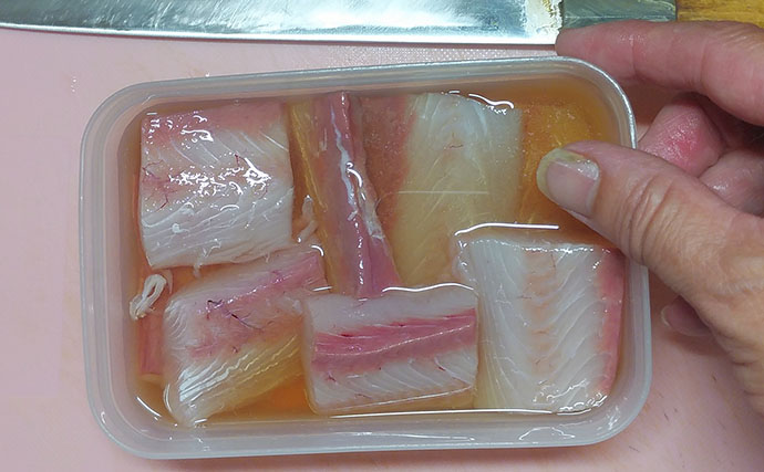 釣魚で作る「料亭風」レシピ：ネリゴの若狭焼き　優しいだしに漬け込んで
