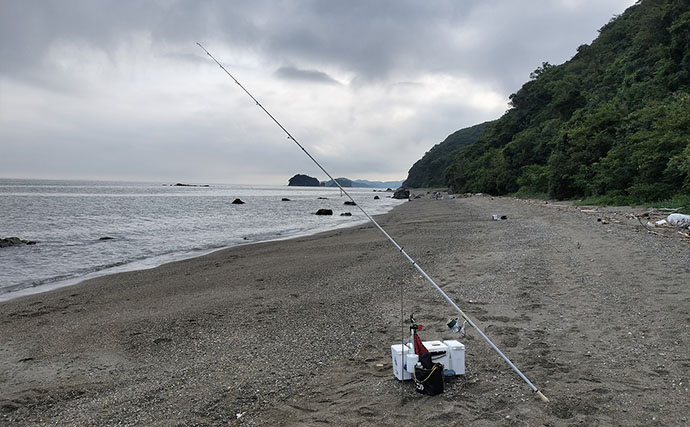 投げキス釣りで23cm頭に74匹！ 潮が動くとキスの活性もアップ【三重・神前海岸】