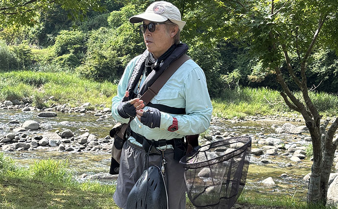 アユルアー初挑戦で2連続バラシ…　「ハリ」を替えたら人生初アユをキャッチ！