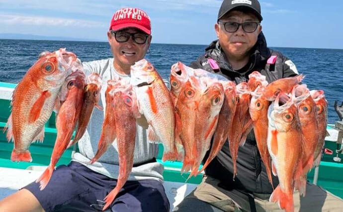 大型交じりに釣る人アカムツ10匹超え！【船釣り最新釣果情報6選・北陸】