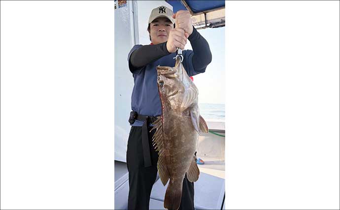 クエもヒット！タテ釣りで青物にマダイに根魚と多彩魚登場【船エサ釣り釣果速報10選・三重】