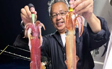 大型ヤリイカ主体で好調キープ中！【夜焚きイカ釣果速報18選・福岡】