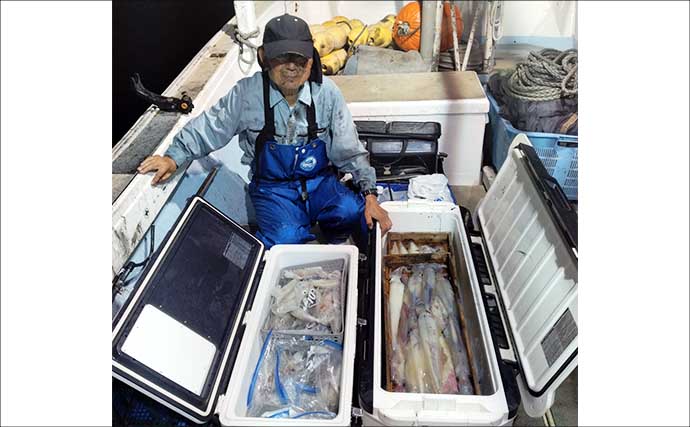 大型ヤリイカ主体で好調キープ中！【夜焚きイカ釣果速報18選・福岡】
