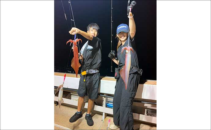 大型ヤリイカ主体で好調キープ中！【夜焚きイカ釣果速報18選・福岡】