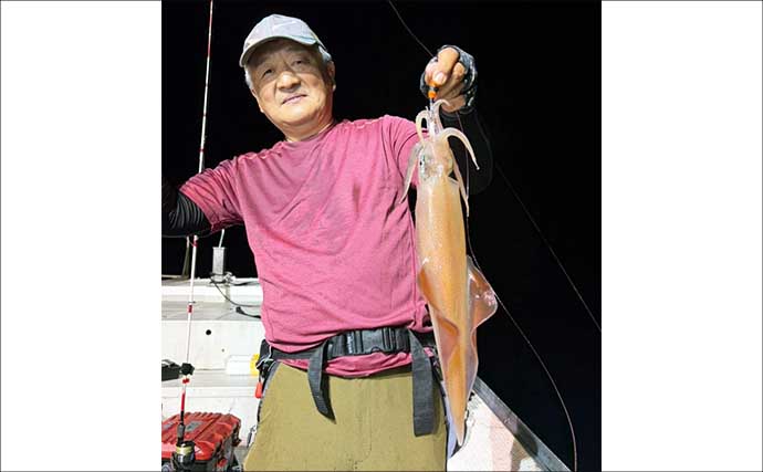 大型ヤリイカ主体で好調キープ中！【夜焚きイカ釣果速報18選・福岡】