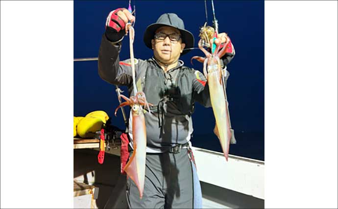 大型ヤリイカ主体で好調キープ中！【夜焚きイカ釣果速報18選・福岡】