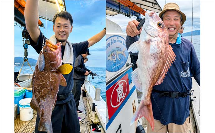 落とし込み＆ひとつテンヤのリレー便で美味魚を好捕　関西エリアの【船釣り特選釣果7選】