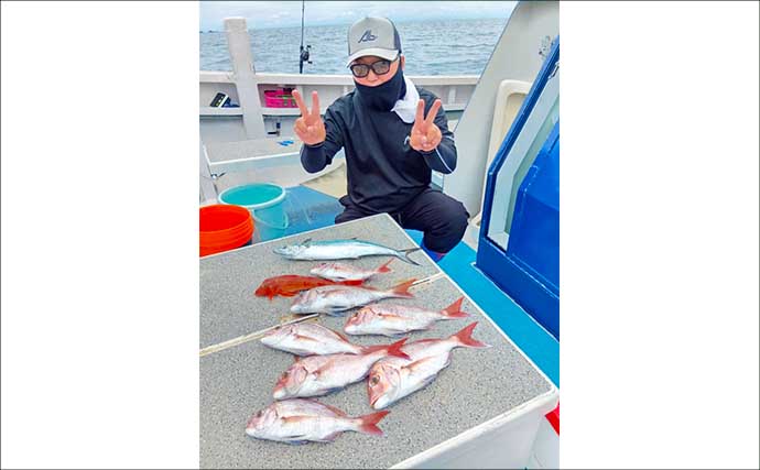 初挑戦のアングラーが見事3kgのサワラをゲット！【沖のルアー釣果速報選・愛知】