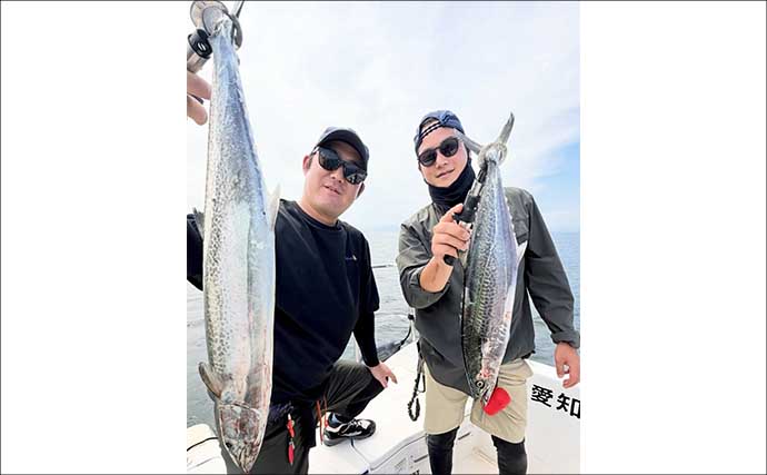 初挑戦のアングラーが見事3kgのサワラをゲット！【沖のルアー釣果速報選・愛知】