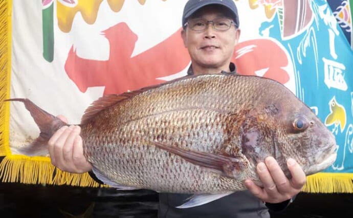 大原港の一つテンヤ釣り大会で5.85kgマダイが優勝【千葉】上位3人は全員5kg超え
