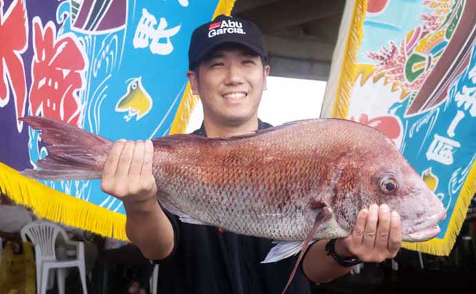 大原港の一つテンヤ釣り大会で5.85kgマダイが優勝【千葉】上位3人は全員5kg超え