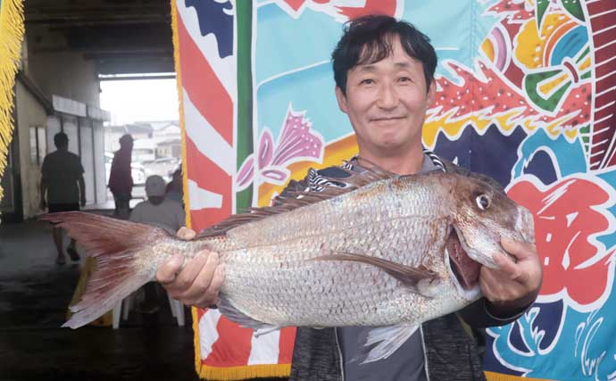大原港の一つテンヤ釣り大会で5.85kgマダイが優勝【千葉】上位3人は全員5kg超え