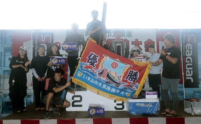 大原港の一つテンヤ釣り大会で5.85kgマダイが優勝【千葉】上位3人は全員5kg超え