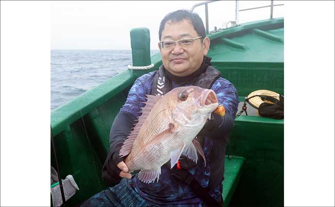 大原港の一つテンヤ釣り大会で5.85kgマダイが優勝【千葉】上位3人は全員5kg超え