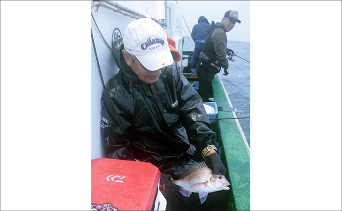 大原港の一つテンヤ釣り大会で5.85kgマダイが優勝【千葉】上位3人は全員5kg超え