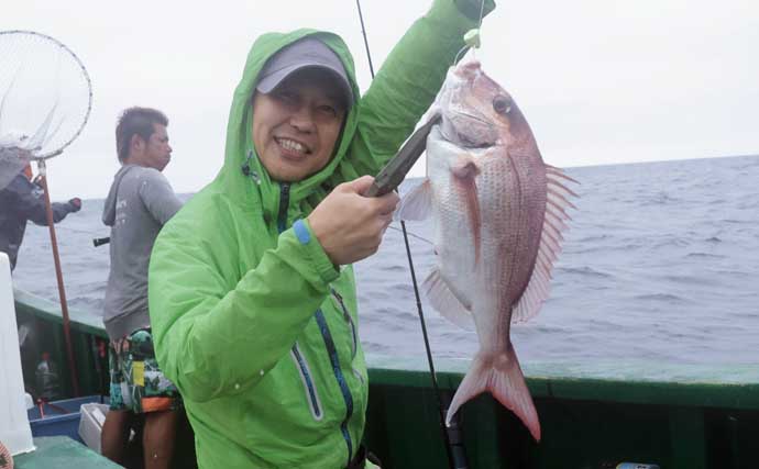 大原港の一つテンヤ釣り大会で5.85kgマダイが優勝【千葉】上位3人は全員5kg超え