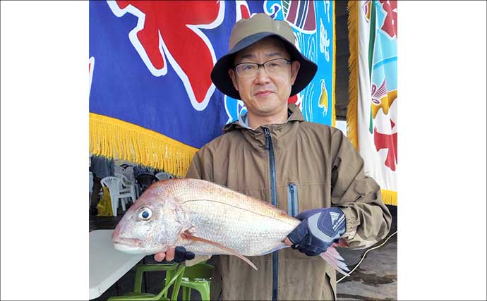 大原港の一つテンヤ釣り大会で5.85kgマダイが優勝【千葉】上位3人は全員5kg超え