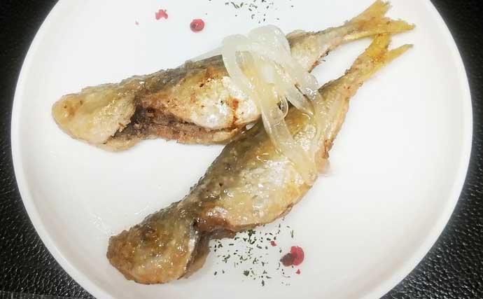 釣魚で作る「冷食」レシピ：冷凍豆アジ唐揚げ　粉付けて冷凍するだけ