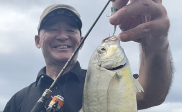 潮位が50cm上がるとメッキが消えた？ 上流へ移動すると再び魚影を発見…