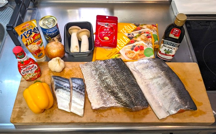 「シーバス VS サワラ VS サーモン」　秋の釣魚でパイ包み焼きしたら超絶旨かった