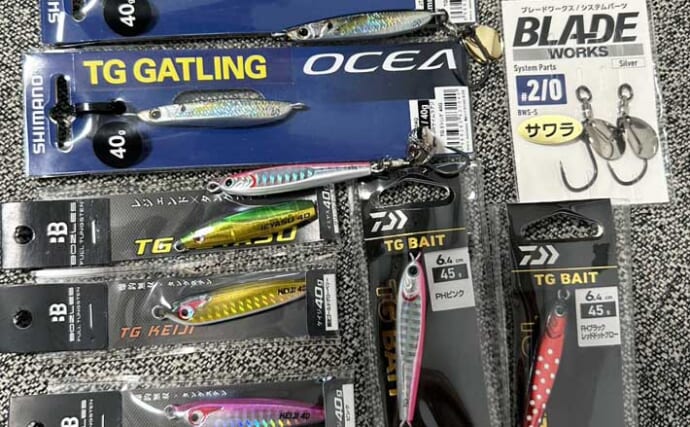 東京湾サワラゲームで船長が選ぶ「40gジグ」とは？ リアル系＆ピンク・金・赤に注目