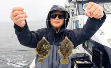 カワハギが入れ食いでオケが酸欠状態に！ 船中トップは本命71匹と爆釣【…