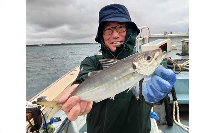 青物の強烈な引きで「ハリス切れ続出！」　10号ハリスでワラサ連発＆良型根魚も登場【茅ヶ崎沖】