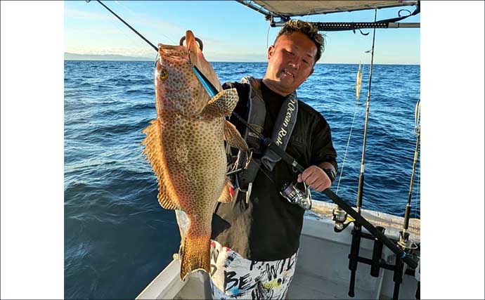 「平均50cm」の大型オオモンハタ祭り！ 56cm頭に20尾以上キャッチ【天草・熊本】