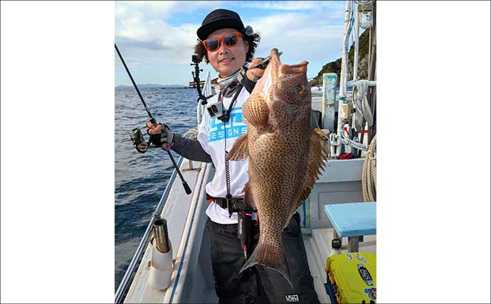 「平均50cm」の大型オオモンハタ祭り！ 56cm頭に20尾以上キャッチ【天草・熊本】