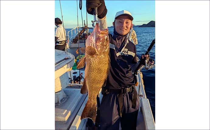 「平均50cm」の大型オオモンハタ祭り！ 56cm頭に20尾以上キャッチ【天草・熊本】