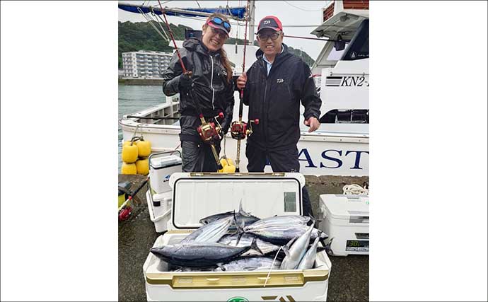 相模湾で「デカカツオ」爆釣！【洋征丸】7.5kg頭に15本を仕留めた釣り方を名手が徹底解説