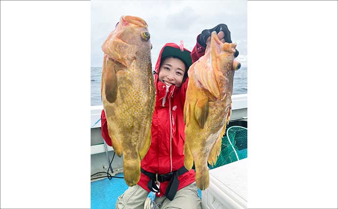 前半は大苦戦の落とし込み釣りが「アコウ5連発」で一変！　ヒラマサ＆カンパチも浮上