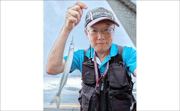 秋のサヨリが伊勢湾沿岸に回遊開始！ 朝マヅメ後にアタリ連発【三重・吉崎海岸】