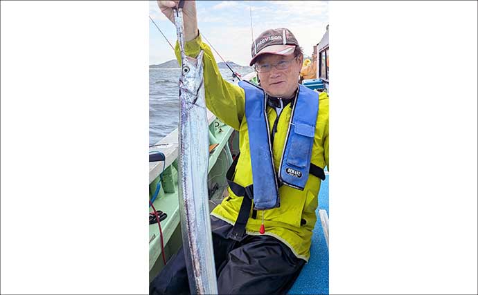 伊良湖沖タチウオ釣りで「指7本級ドラゴン」出現！　同行者3人全員が15匹超え