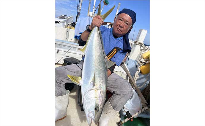 ジギングで50cm超えオオモンハタが浮上！　最後は落とし込みで1m超えヒラマサも登場