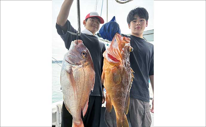 タイラバよりテンヤが正解？　天草沖で60cmマダイ＆52cmアコウが浮上